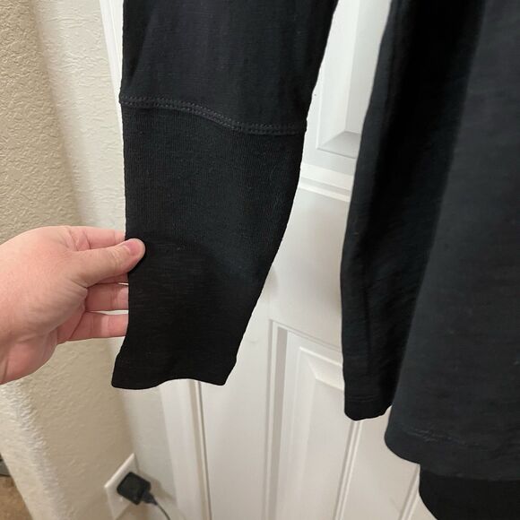 Darling Cabi # 4197 "Love You Tee" Boxy Fit Dropped Shoulders Black Top Size M - Picture 4 of 11